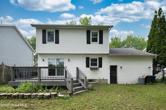 78 Dewitt Ave, Schenectady, NY 12304 - back of house with a deck