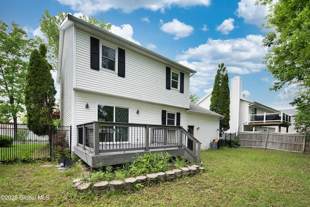 78 Dewitt Ave, Schenectady, NY 12304 - back of property featuring a deck