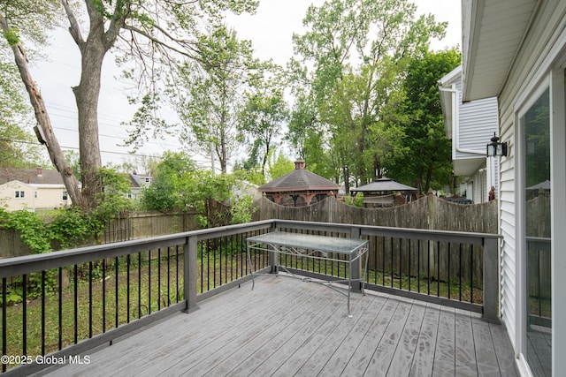 78 Dewitt Ave, Schenectady, NY 12304 - wooden deck featuring a fenced backyard