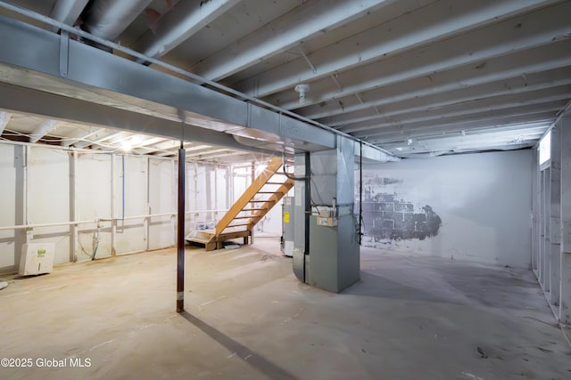 78 Dewitt Ave, Schenectady, NY 12304 - unfinished below grade area featuring stairs