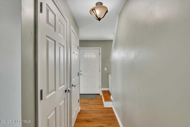 34 Wilson Ave, South Glens Falls, NY 12803 - corridor with baseboards and light wood-type flooring