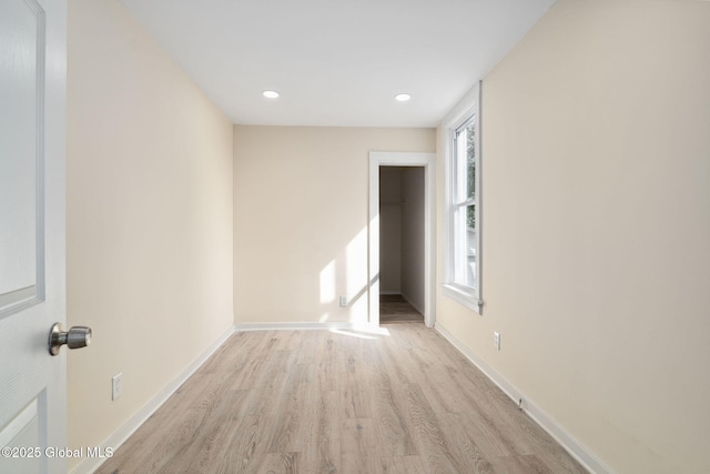 21 Kimball St, Amsterdam, NY 12010 - unfurnished room featuring light wood-type flooring, plenty of natural light, baseboards, and recessed lighting