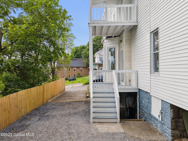 21 Kimball St, Amsterdam, NY 12010 - view of patio / terrace featuring a balcony