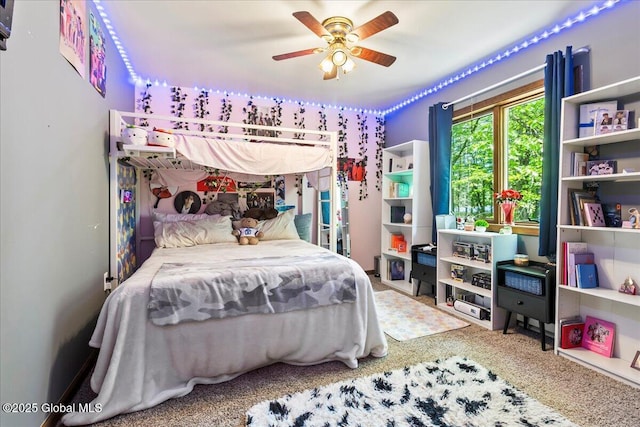 140 Redmond Rd, Moreau, NY 12831 - bedroom featuring carpet and ceiling fan