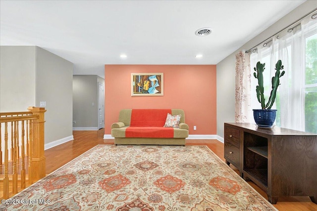2085 Weast Rd, Princetown, NY 12137 - sitting room with baseboards, wood finished floors, and recessed lighting