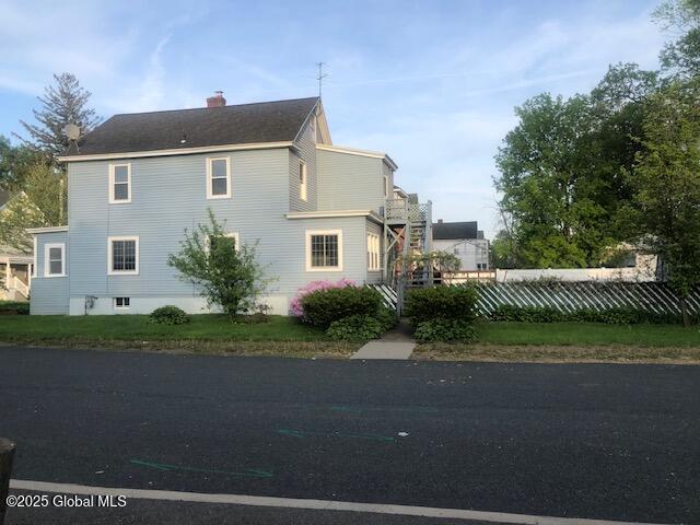 50 Mapleridge Ave, Albany, NY 12209 - view of property exterior featuring a chimney