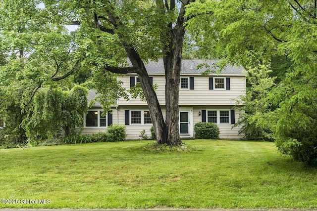 19 Barney Rd, Clifton Park, NY 12065 - view of front of house featuring a front lawn