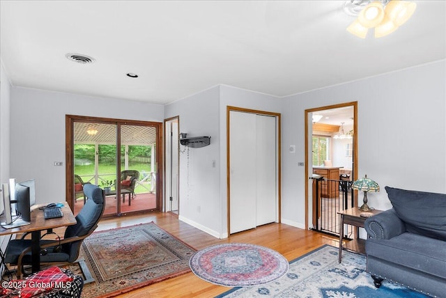 19 Barney Rd, Clifton Park, NY 12065 - home office with wood finished floors and baseboards