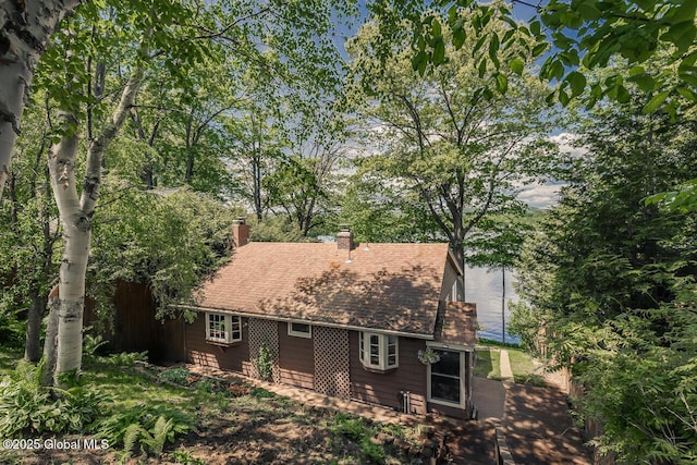 241 Kunkel Rd, Mayfield, NY 12117 - back of property featuring a chimney