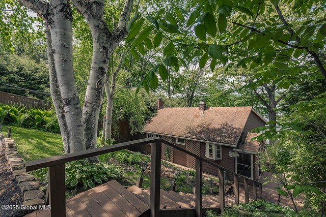 241 Kunkel Rd, Mayfield, NY 12117 - view of wooden terrace