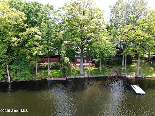 241 Kunkel Rd, Mayfield, NY 12117 - water view featuring a floating dock