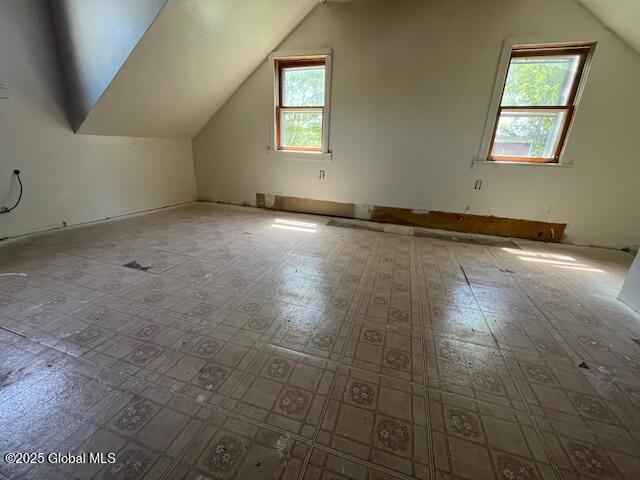 854 Millers Corners Rd, Florida, NY 12053 - additional living space featuring vaulted ceiling