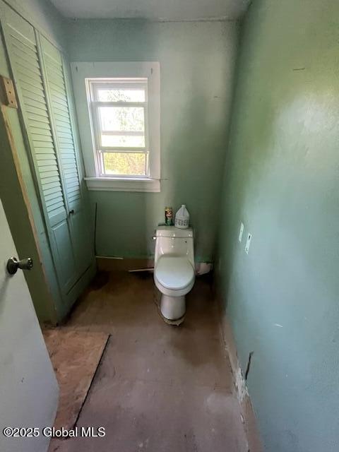 854 Millers Corners Rd, Florida, NY 12053 - bathroom featuring toilet and concrete flooring