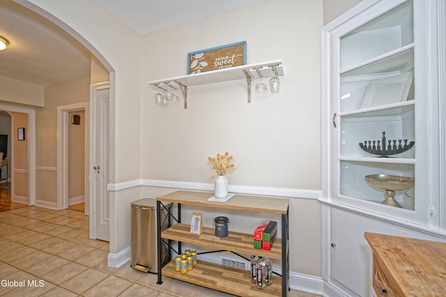5 Kakely St, Albany, NY 12208 - hall featuring arched walkways and tile patterned floors