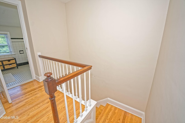 5 Kakely St, Albany, NY 12208 - staircase featuring wood finished floors and baseboards