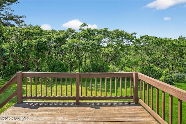 21 Fairway Dr Unit B, Mechanicville, NY 12118 - deck featuring a yard