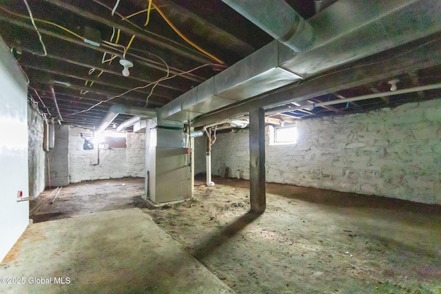 747 Eastern Ave, Schenectady, NY 12308 - basement with heating unit and gas meter