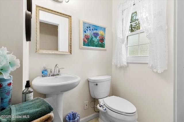 42 Pheasant Ridge Dr, Colonie, NY 12211 - half bathroom with toilet and baseboards