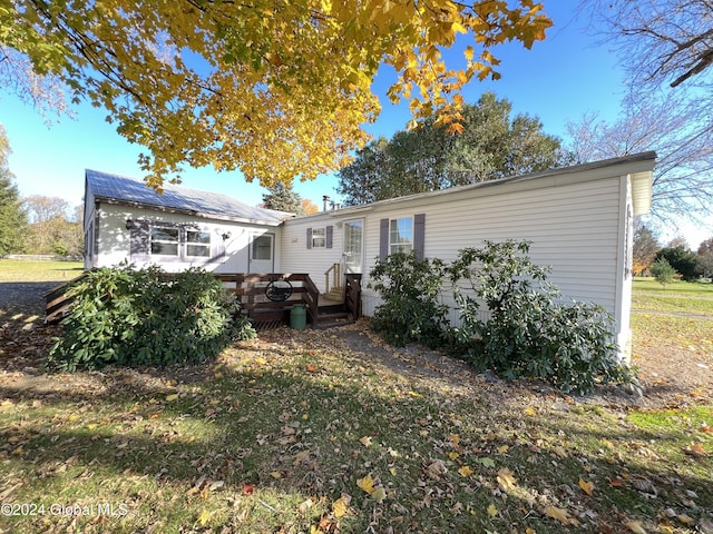 66 Plains Rd, Jackson, NY 12816 - back of house featuring a wooden deck