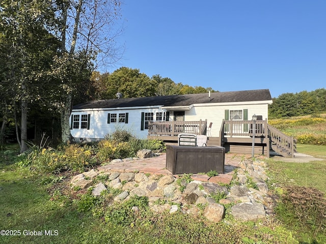 667-669 Ash Grove Rd, White Creek, NY 12816 - back of house with a deck