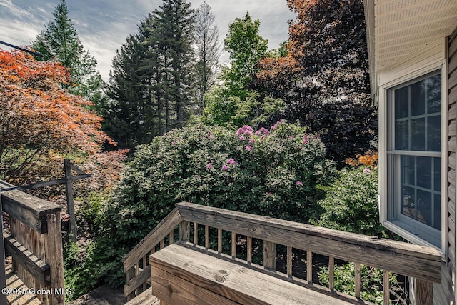 7 Western Ave, Charlton, NY 12019 - view of wooden deck
