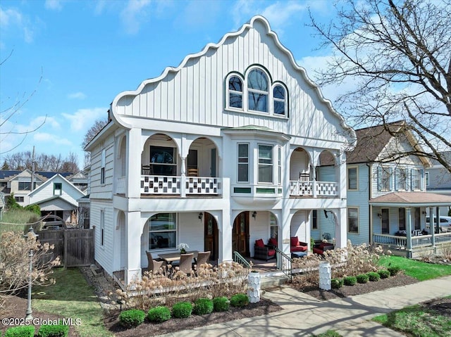 149 Union Ave, Saratoga Springs, NY 12866 - victorian-style house with a balcony and a porch