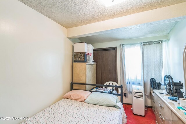 27 Columbia St, Hudson, NY 12534 - bedroom with dark carpet and a textured ceiling