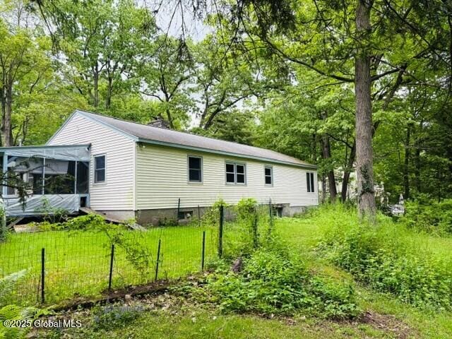 8 Lee Ave, Rexford, NY 12148 - back of house featuring a sunroom