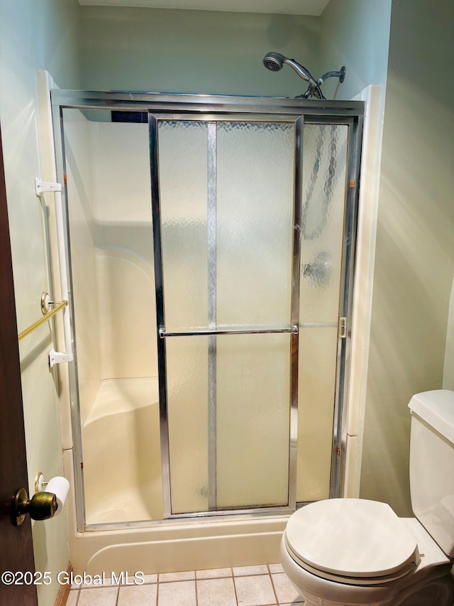8 Lee Ave, Rexford, NY 12148 - full bath with toilet, a stall shower, and tile patterned flooring