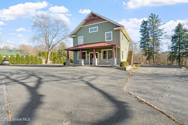 658 Saratoga Rd, Glenville, NY 12302 - view of front of house with covered porch and stone siding