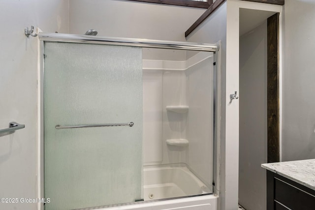 658 Saratoga Rd, Glenville, NY 12302 - full bathroom featuring enclosed tub / shower combo and vanity