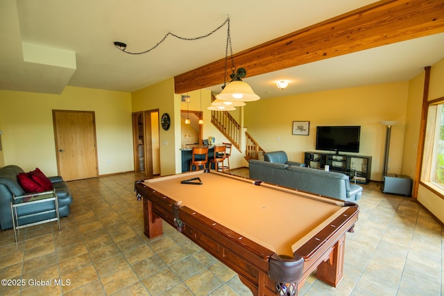 47 County Route 28, Hebron, NY 12832 - rec room with pool table