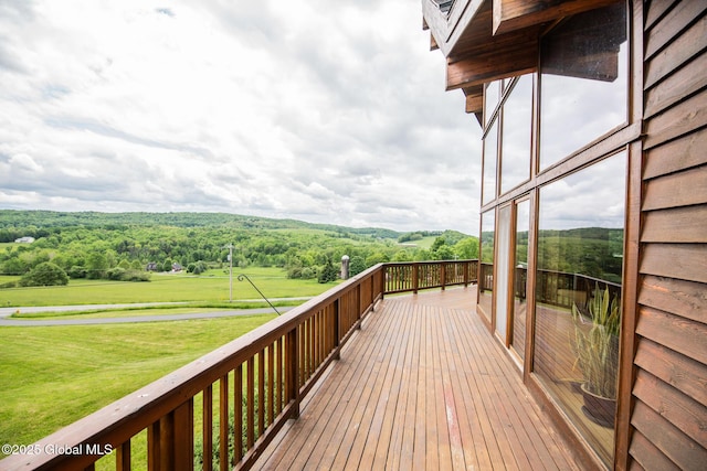 47 County Route 28, Hebron, NY 12832 - deck with a view of trees and a yard