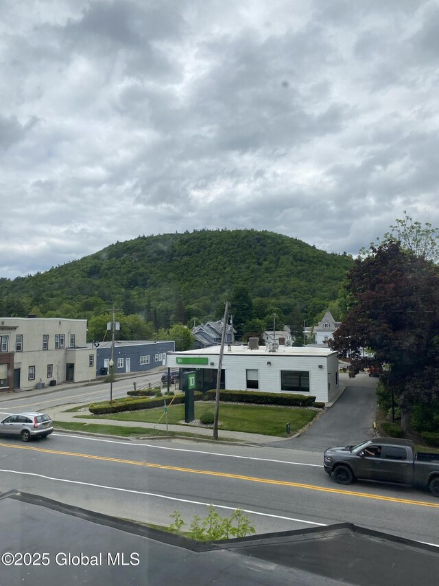 3847 Main St, Warrensburg, NY 12885 - mountain view with a heavily wooded area
