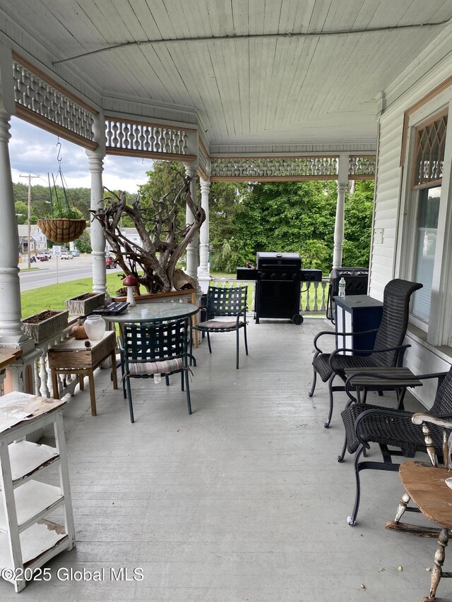 3847 Main St, Warrensburg, NY 12885 - view of covered porch