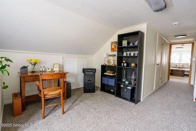 209 Whitehall Rd, Albany, NY 12209 - office area with carpet and vaulted ceiling