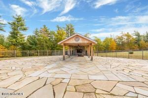 138 Lydon Ln, New Baltimore, NY 12087 - view of patio featuring a gazebo