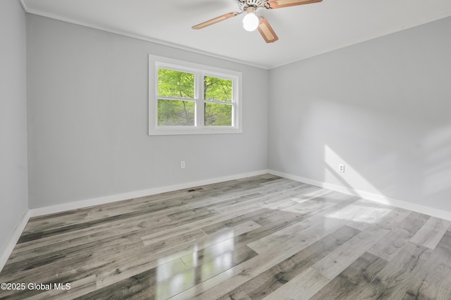 10610 State Highway 7, Worcester, NY 12064 - empty room featuring a ceiling fan, wood finished floors, and baseboards