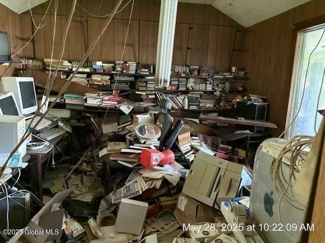 6 Sumter Ave, Guilderland, NY 12203 - misc room featuring wood walls and lofted ceiling