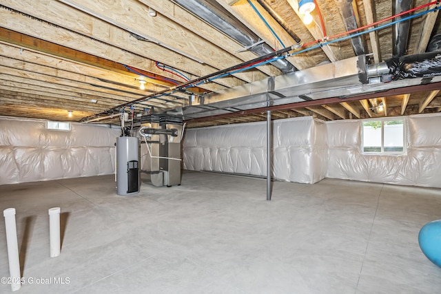 2 Hillard Ln, Colonie, NY 12110 - basement with gas water heater and heating unit