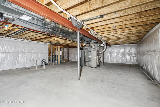 2 Hillard Ln, Colonie, NY 12110 - unfinished below grade area with water heater and heating unit