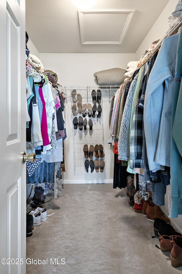 3119 State Route 150, Schodack, NY 12063 - walk in closet with attic access and carpet floors