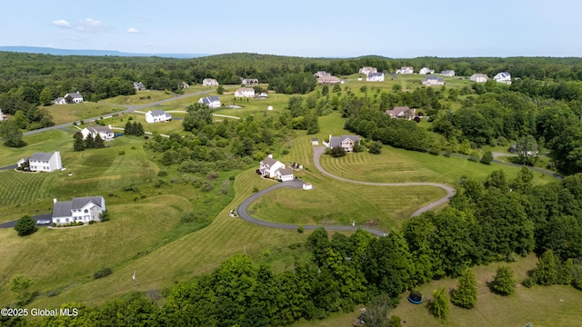 3119 State Route 150, Schodack, NY 12063 - aerial view of sparsely populated area with a heavily wooded area