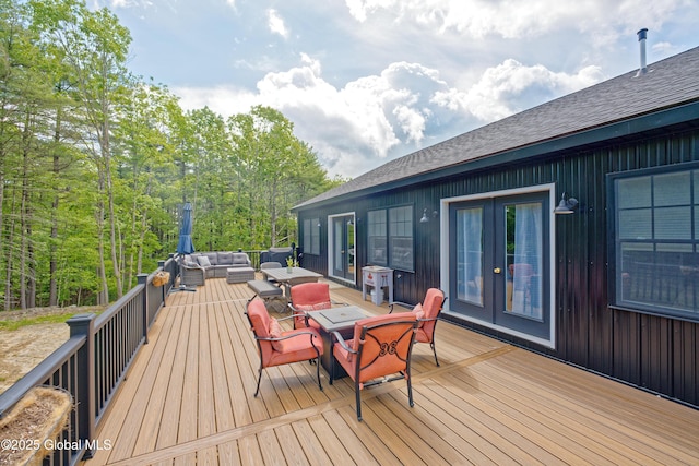 17 Ringwald Rd, Coeymans, NY 12046 - wooden terrace with outdoor lounge area