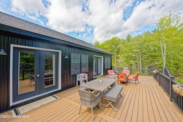 17 Ringwald Rd, Coeymans, NY 12046 - deck featuring outdoor dining space and french doors