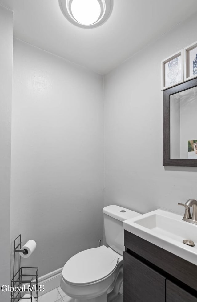 7 Hawthorn Cir, Albany, NY 12203 - half bath featuring vanity and marble finish floors