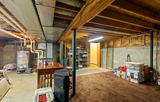 7 Hawthorn Cir, Albany, NY 12203 - unfinished below grade area featuring gas water heater