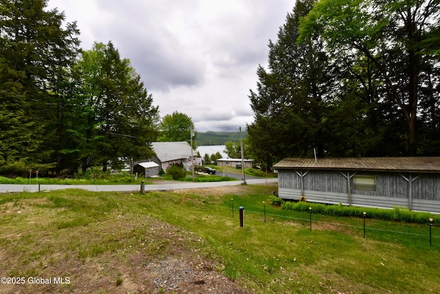 202 Lakeland Rd, Edinburg, NY 12835 - view of green lawn featuring a mountain view