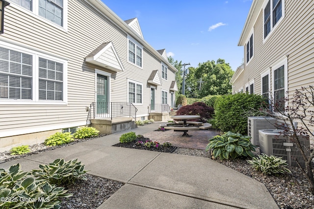 1112 Western Ave Unit 3, Albany, NY 12203 - view of patio / terrace with central air condition unit and a residential view