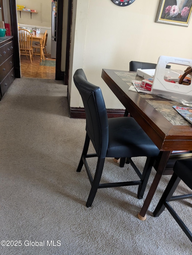 6 123rd St, Troy, NY 12182 - carpeted home office featuring baseboards